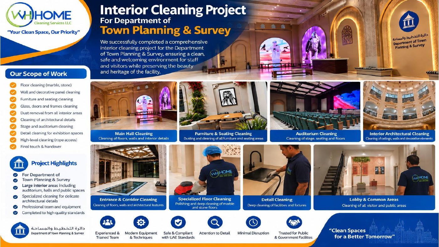 Department of Town Planning and Survey interior cleaning project